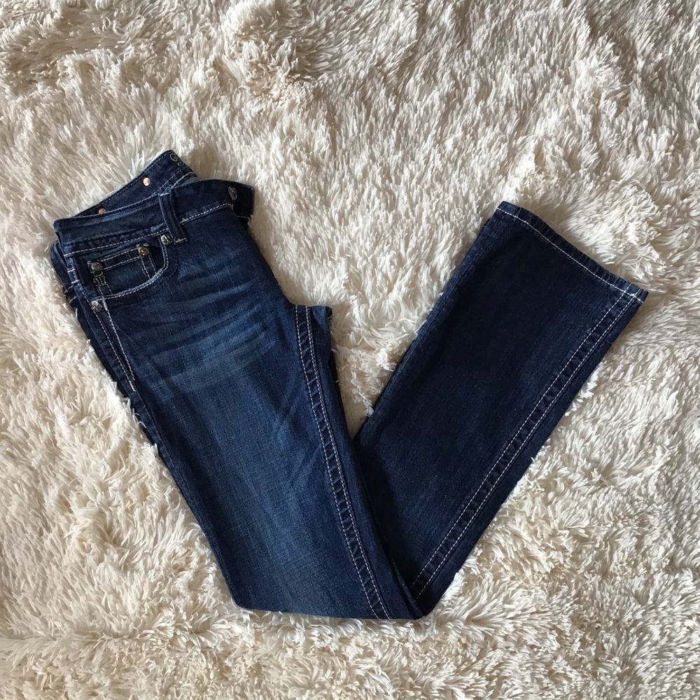 Miss Me JP536989 Dark Wash Boot Jeans Size 28/34